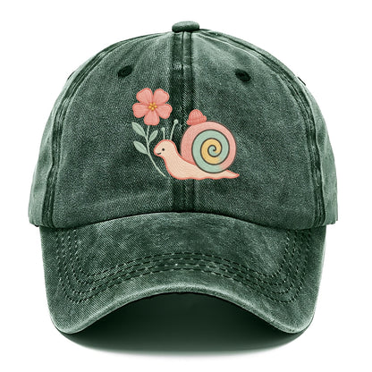 Coral Snail - Classic Cap - Forest Mist(Green)