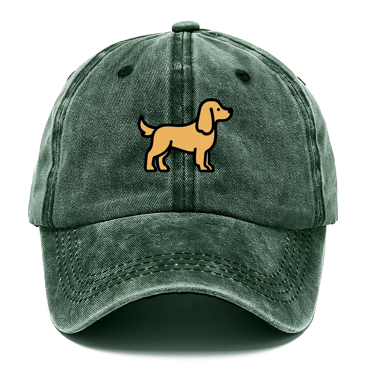 Cocker Spaniel - Golden colored flat side profile - Classic Cap - Forest Mist(Green)