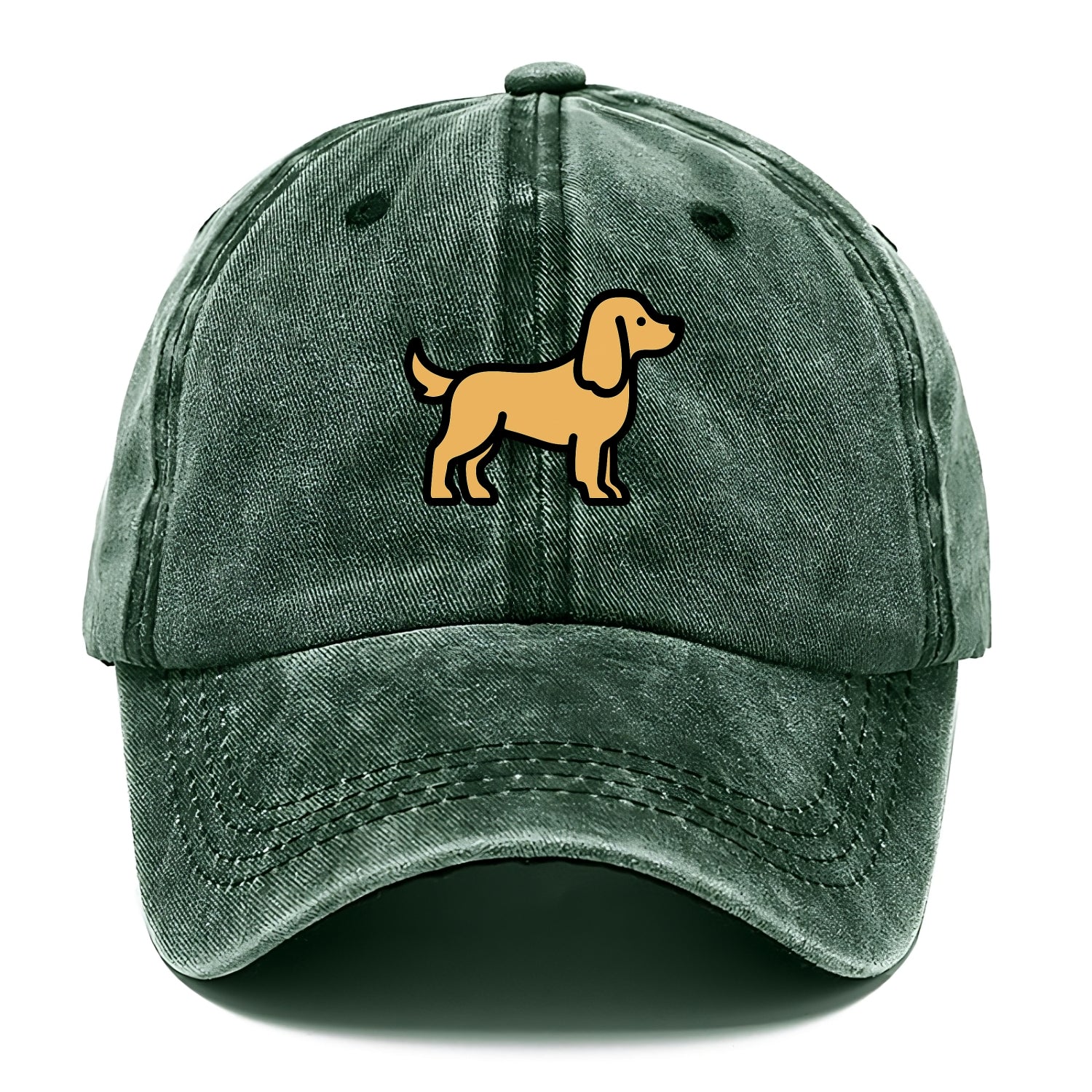 Cocker Spaniel - Golden colored flat side profile - Classic Cap - Forest Mist(Green)