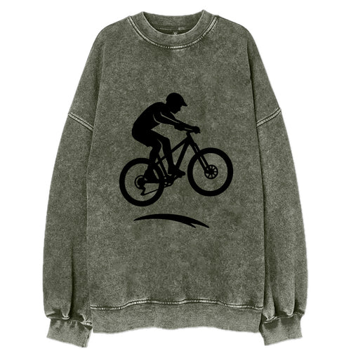 Mountain biker catching air - Vintage Sweatshirt