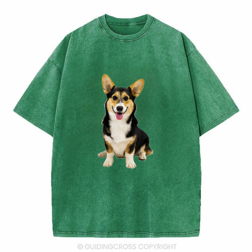 Tricolor Corgi - Vintage T-shirt