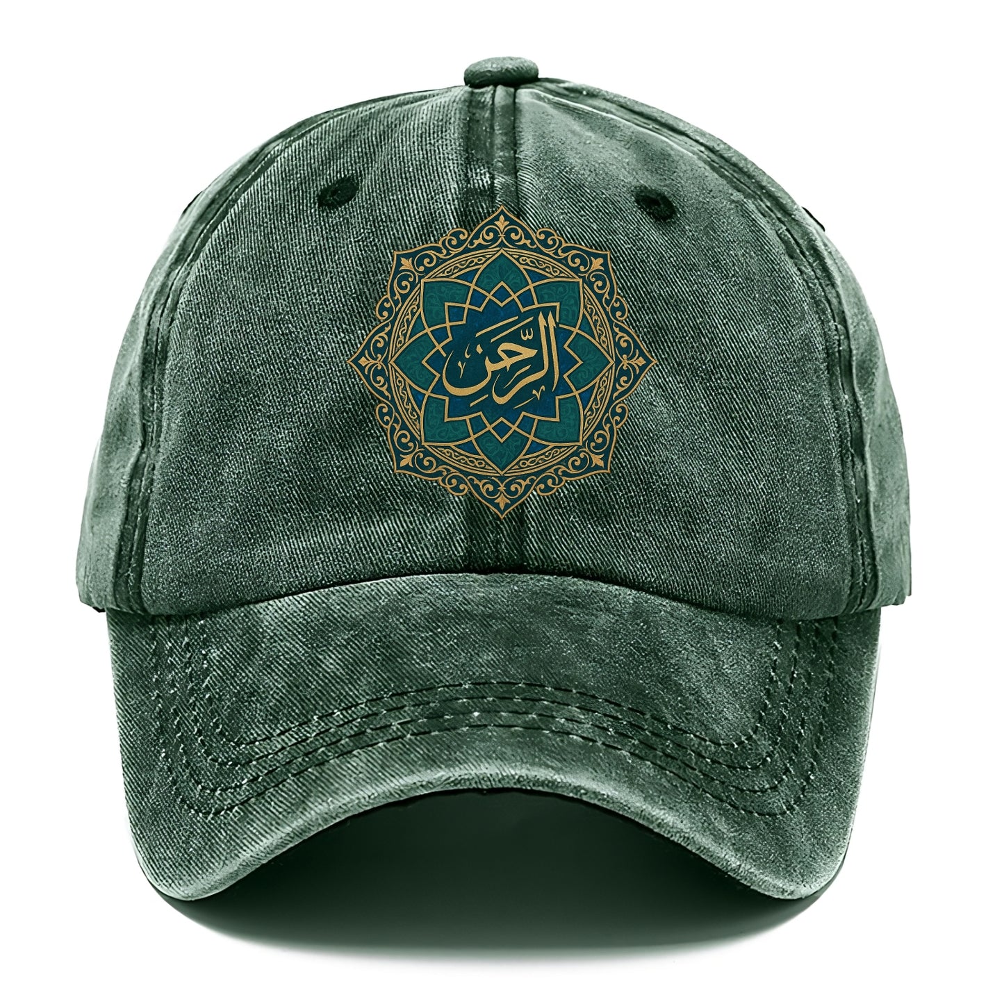 Ar-Rahman Geometric - Classic Cap - Forest Mist(Green)