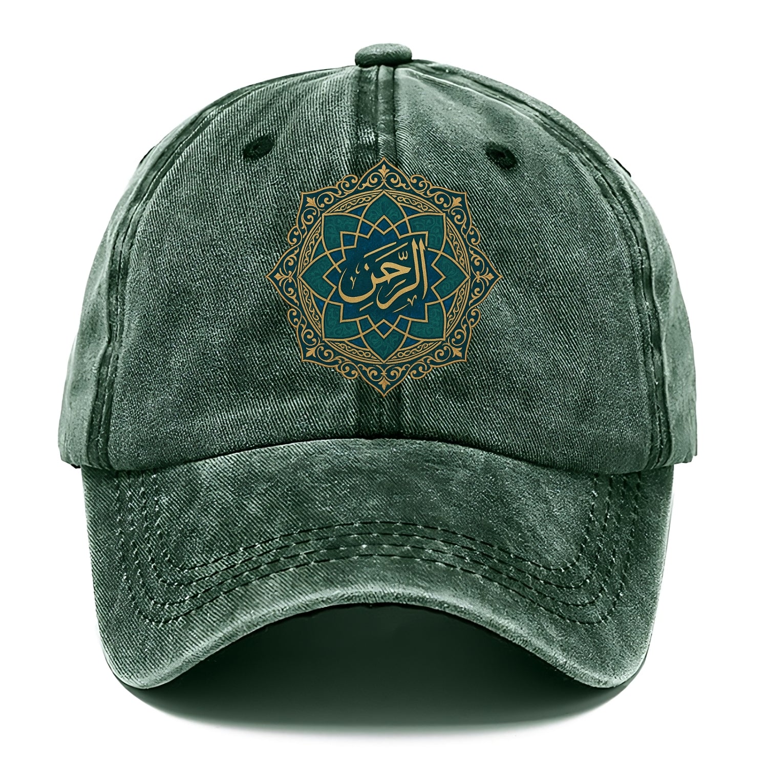 Ar-Rahman Geometric - Classic Cap - Forest Mist(Green)