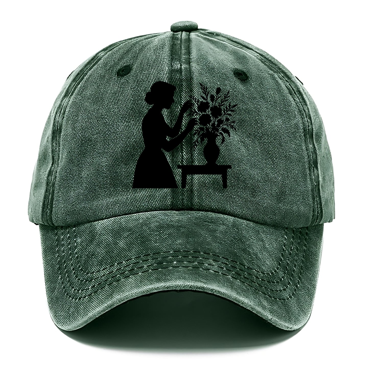 Florist arranging dramatic bouquet - Classic Cap - Forest Mist(Green)