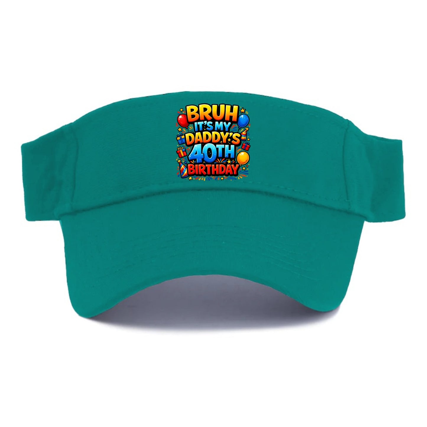Daddy's 40th Birthday - Visor - Forest Mist(Green)