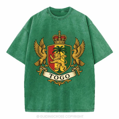 Togo Heritage Badge  - Vintage T-shirt - Forest Mist(Green)