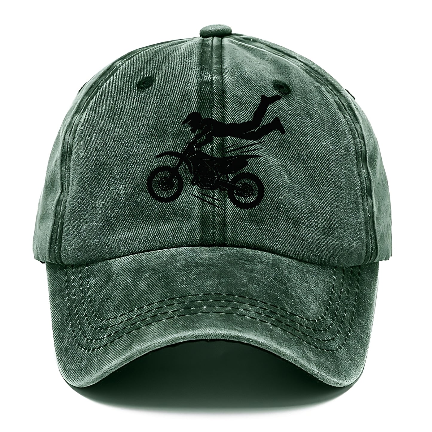 Motocross rider airborne trick - Classic Cap - Forest Mist(Green)