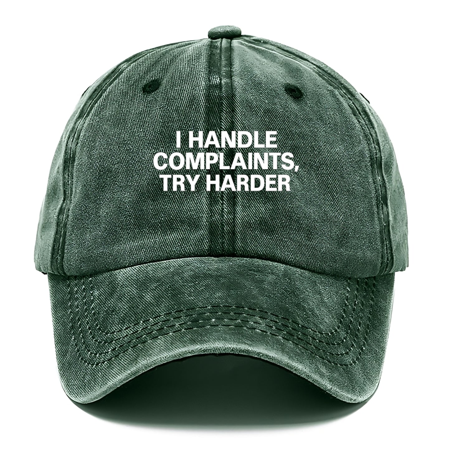I handle complaints, try harder - Classic Cap - Forest Mist(Green)