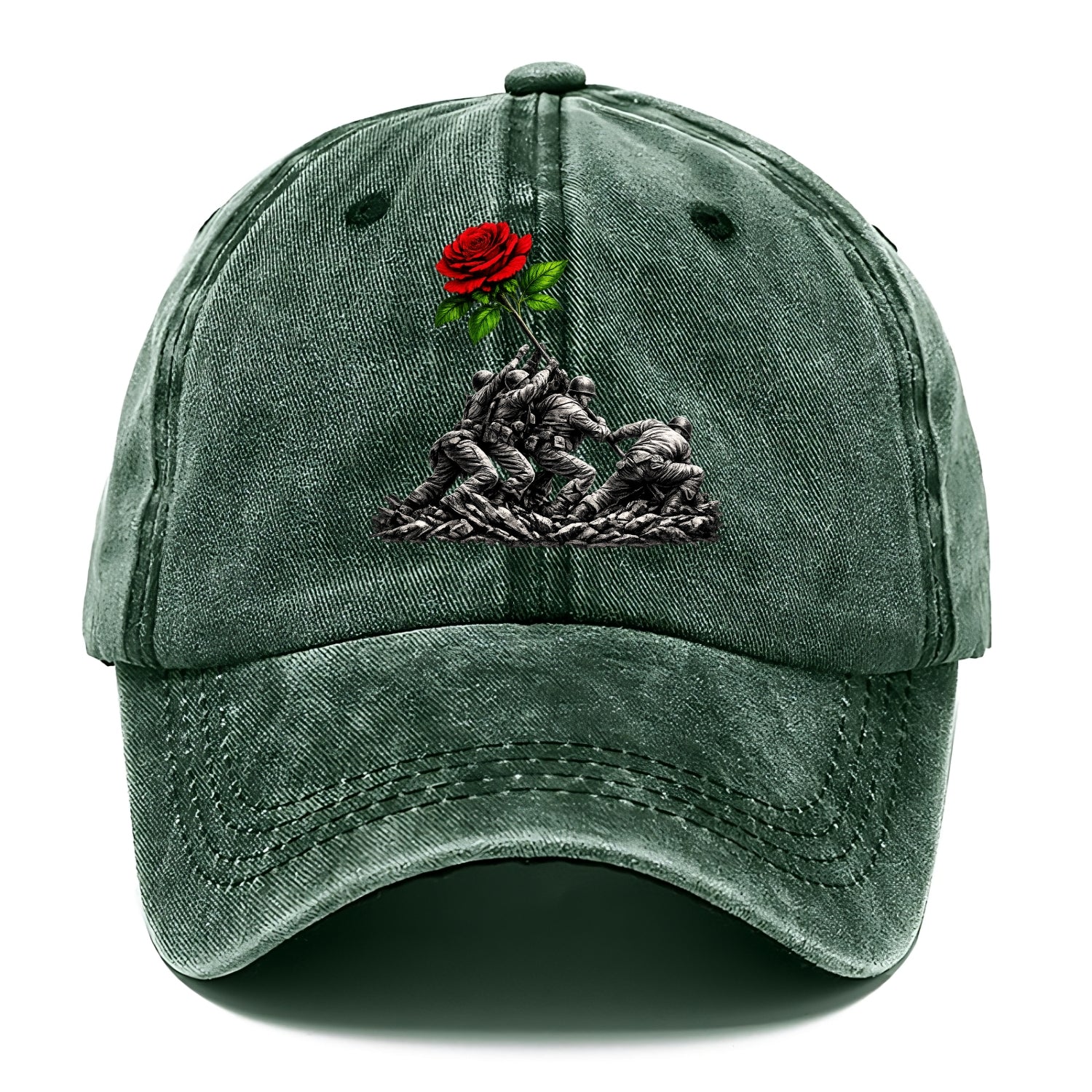 Iwo Jima Rose - Classic Cap - Forest Mist(Green)