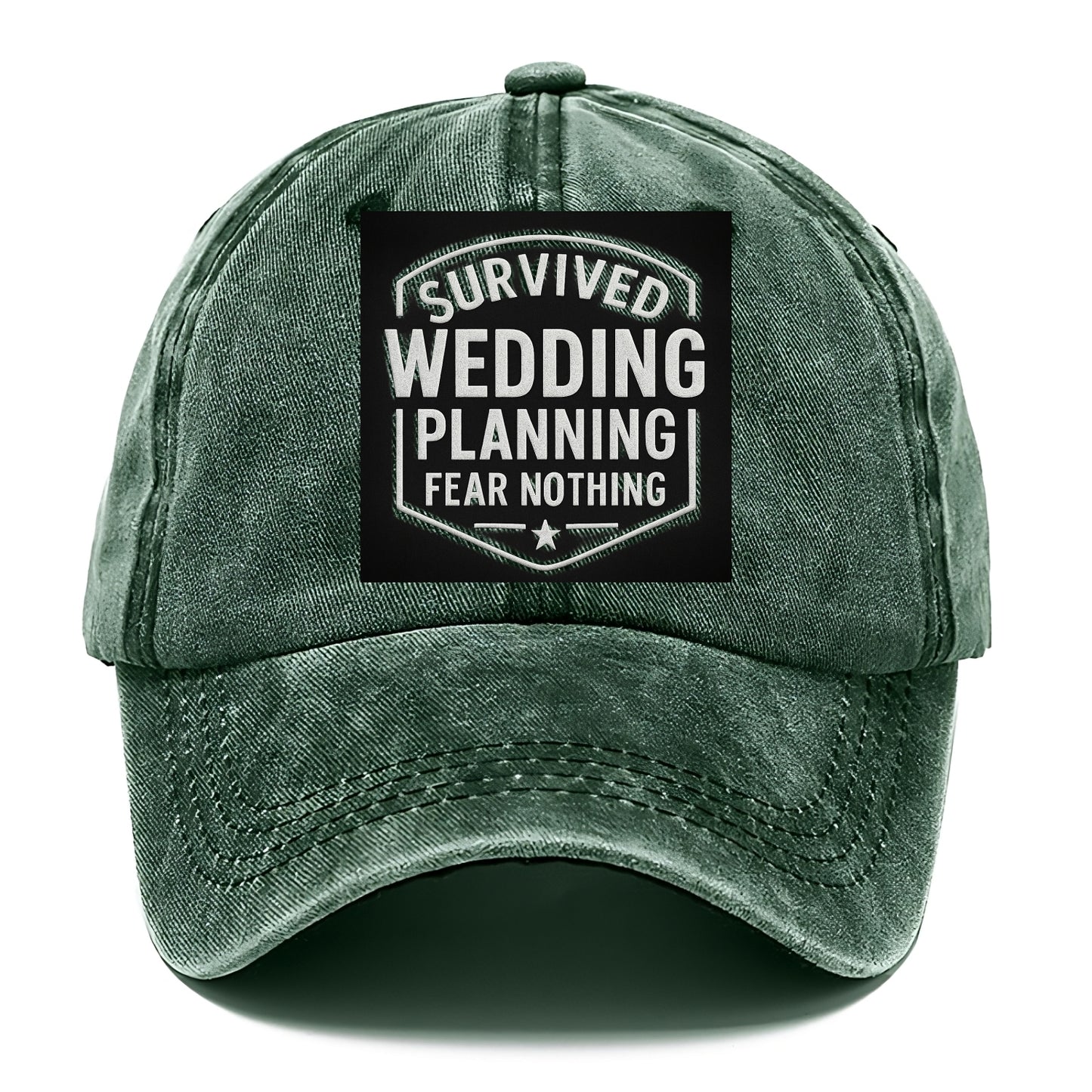 Survived wedding planning, fear nothing - Classic Cap - Forest Mist(Green)