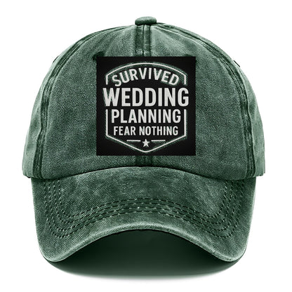 Survived wedding planning, fear nothing - Classic Cap - Forest Mist(Green)