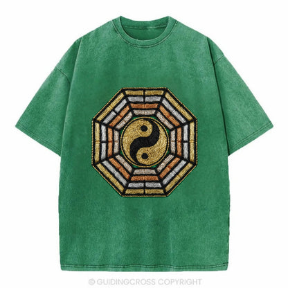 Bagua - Vintage T-shirt - Forest Mist(Green)