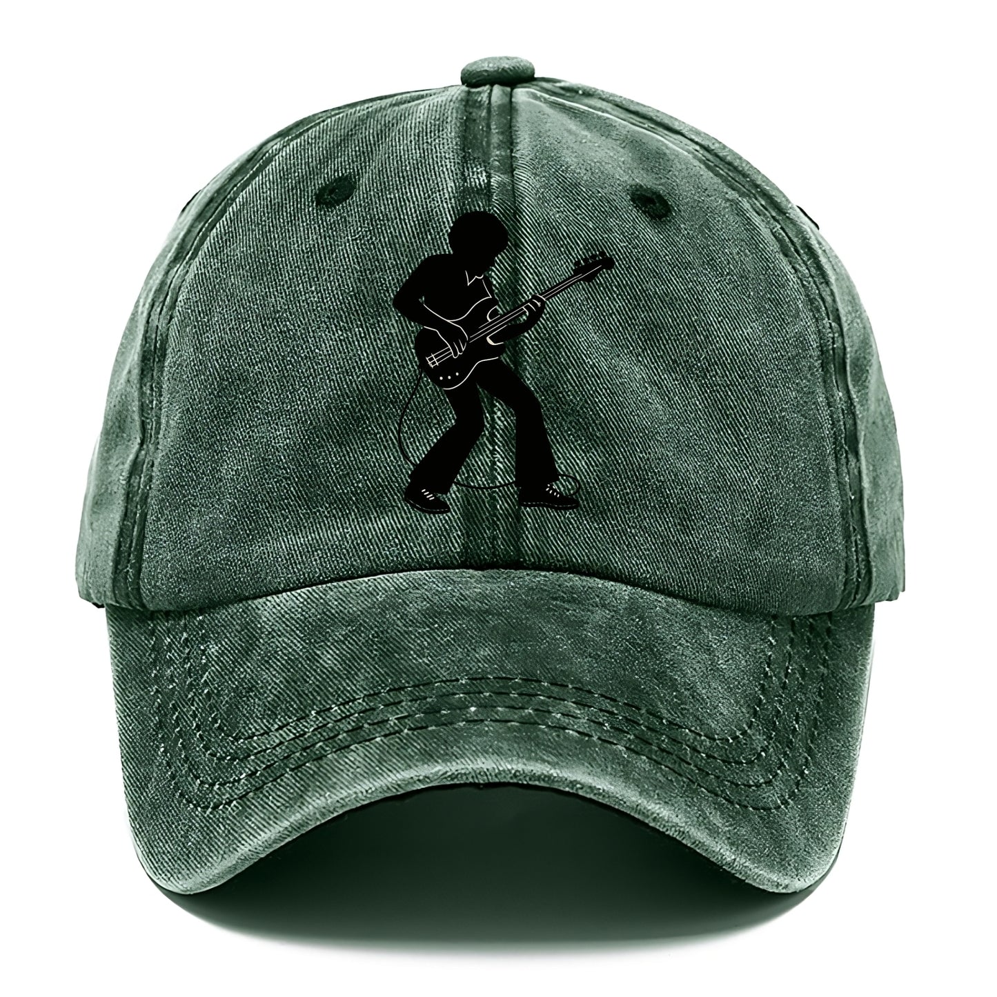 Bass guitarist slap technique - Classic Cap - Forest Mist(Green)