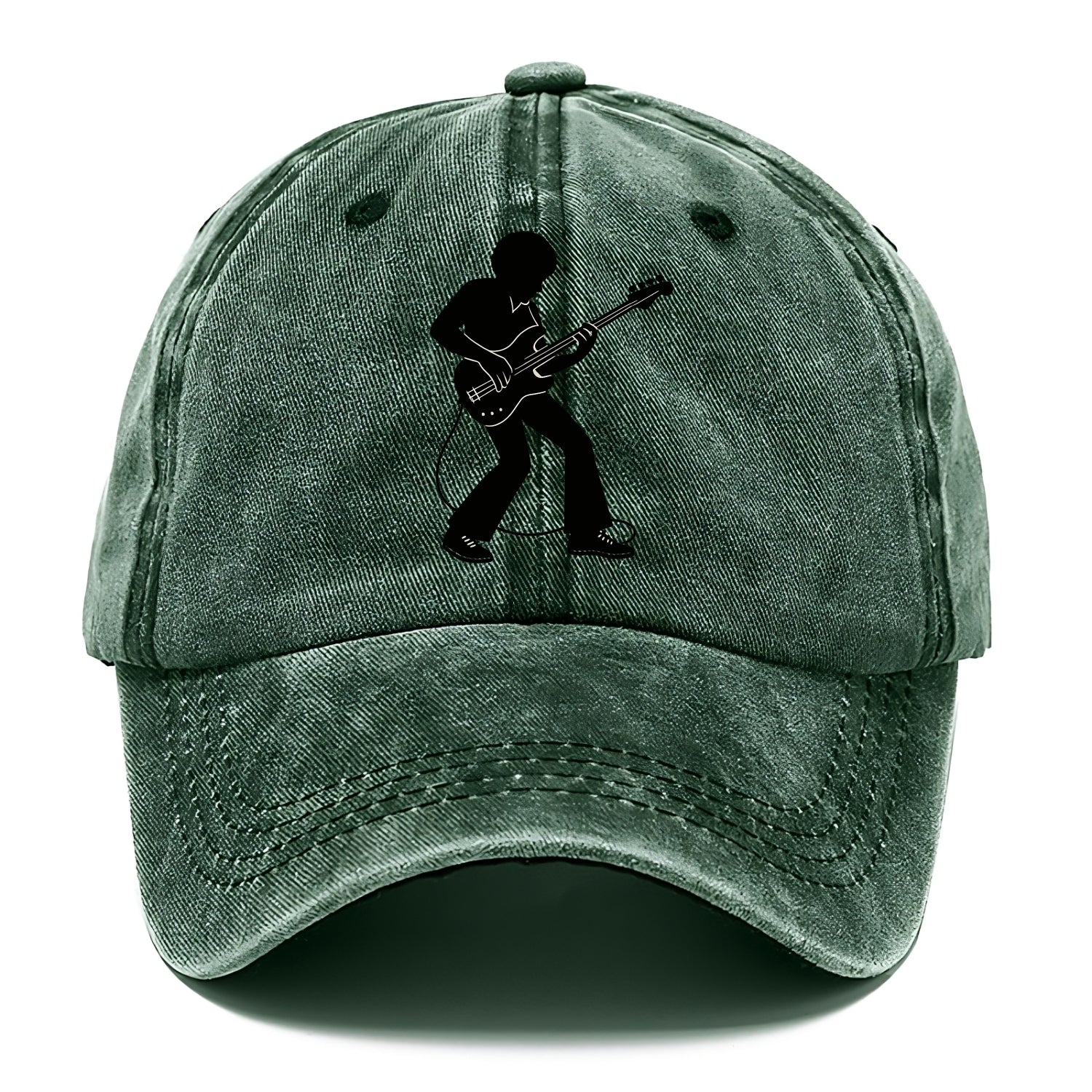 Bass guitarist slap technique - Classic Cap - Forest Mist(Green)