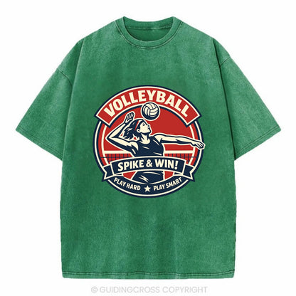 Dynamic Spike Emblem - Vintage T-shirt - Forest Mist(Green)