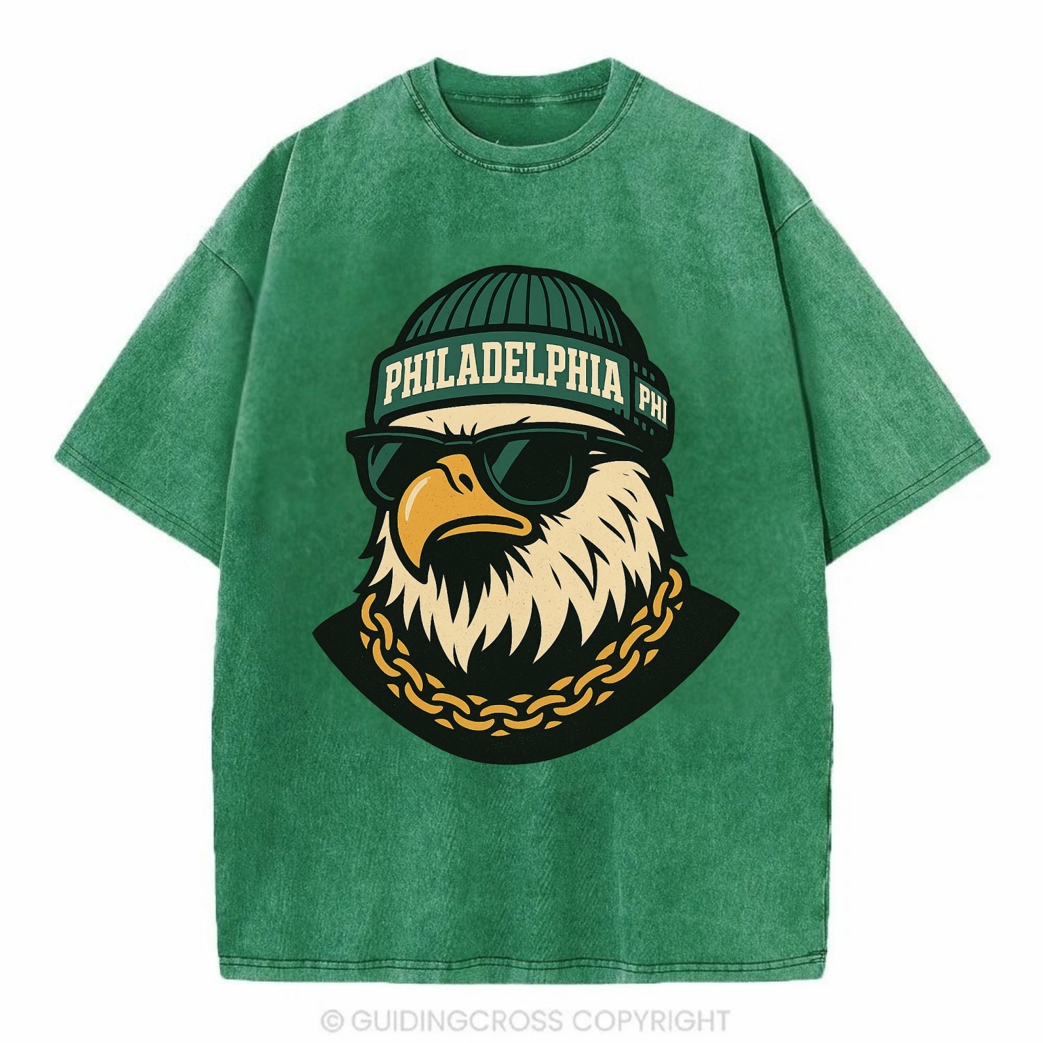 "eagle" "philadelphia" "phi" "green" "us East" - Vintage T-shirt - Forest Mist(Green)
