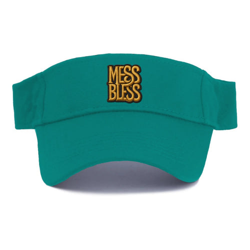 MESS;BLESS UP Gold Metallic Visor - Visor
