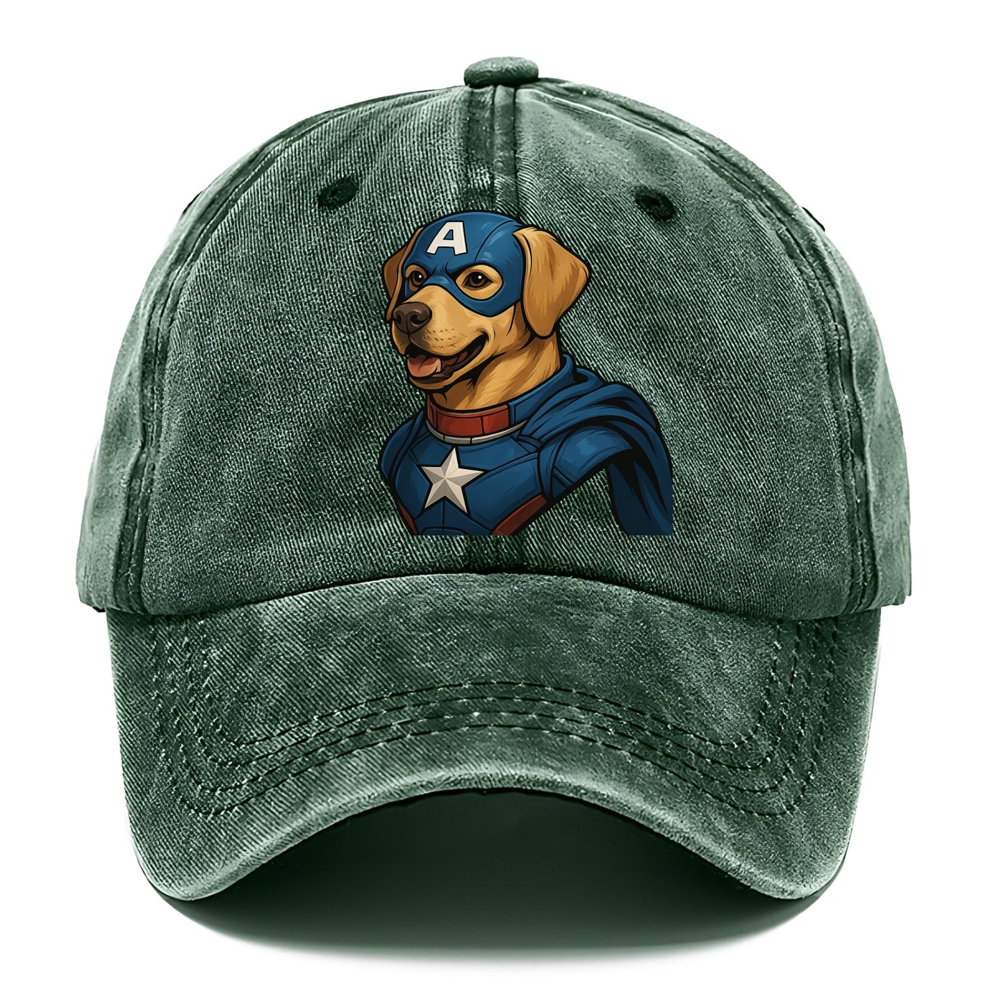 Labrador Patriotic Hero  - Classic Cap - Forest Mist(Green)