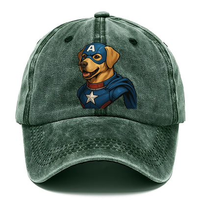 Labrador Patriotic Hero  - Classic Cap - Forest Mist(Green)