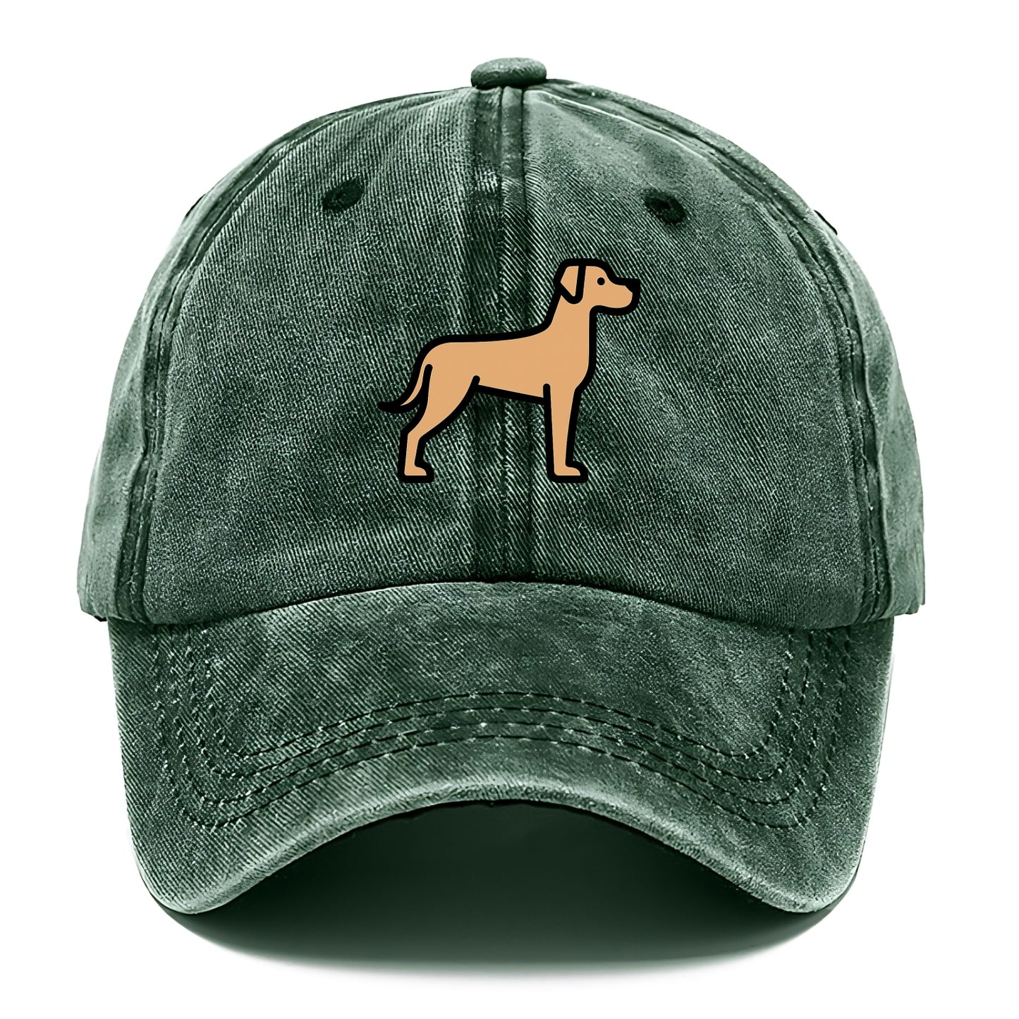 Great Dane - Fawn colored flat side profile - Classic Cap - Forest Mist(Green)
