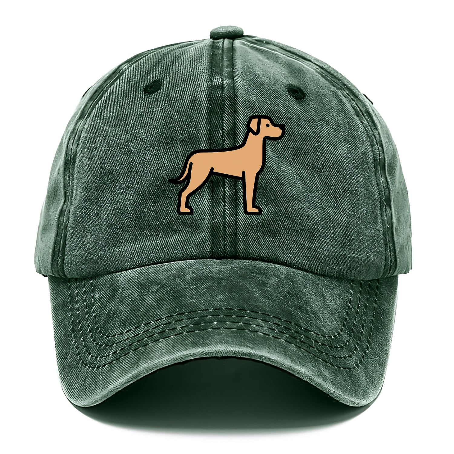 Great Dane - Fawn colored flat side profile - Classic Cap - Forest Mist(Green)