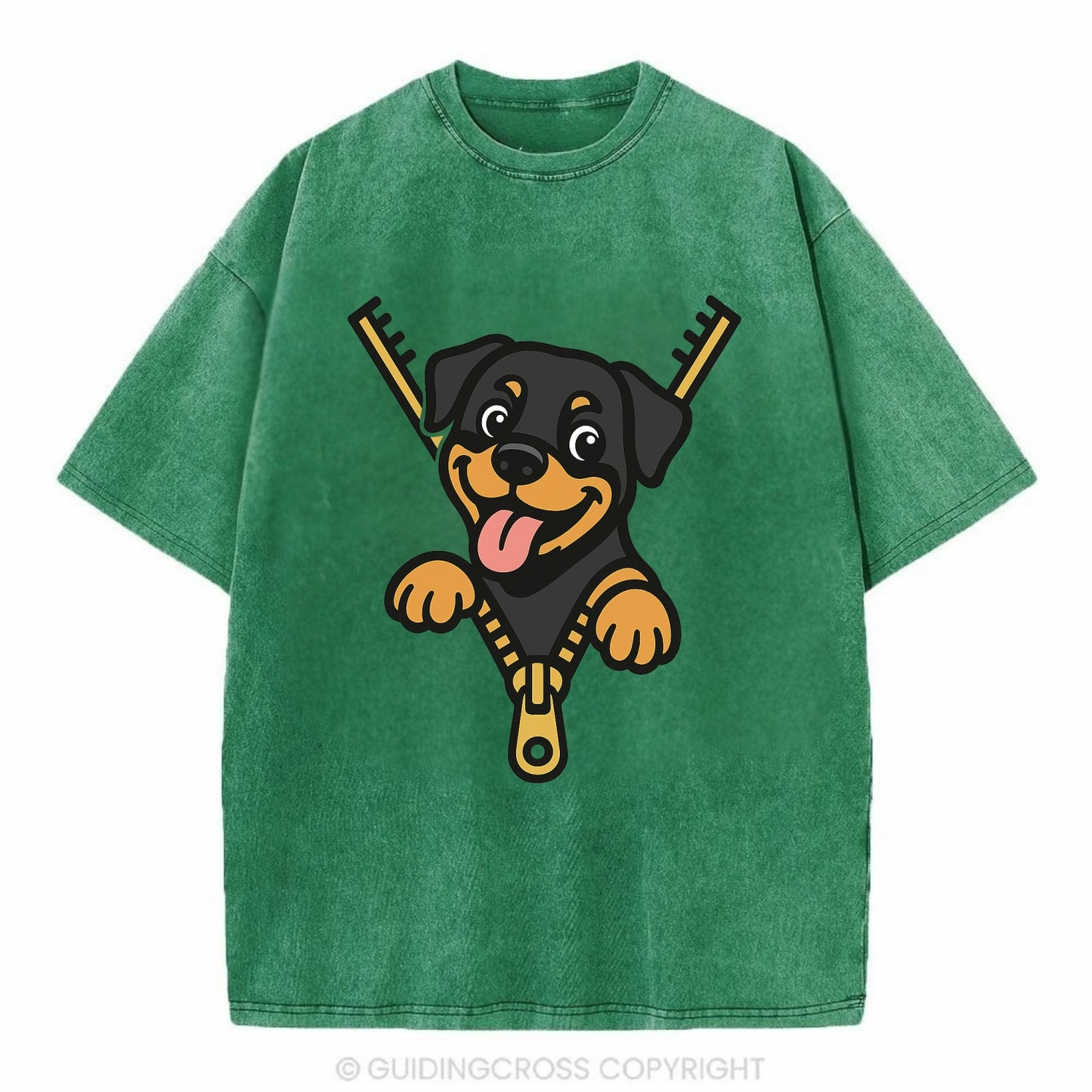 Rottweiler - Vintage T-shirt - Forest Mist(Green)