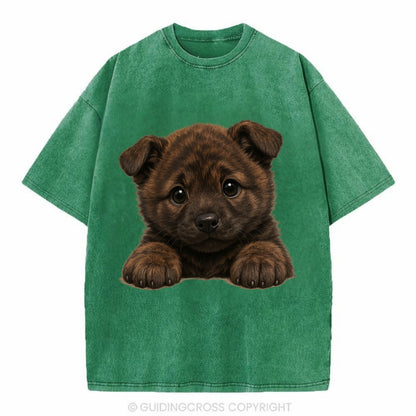 Kai Ken  - Vintage T-shirt - Forest Mist(Green)