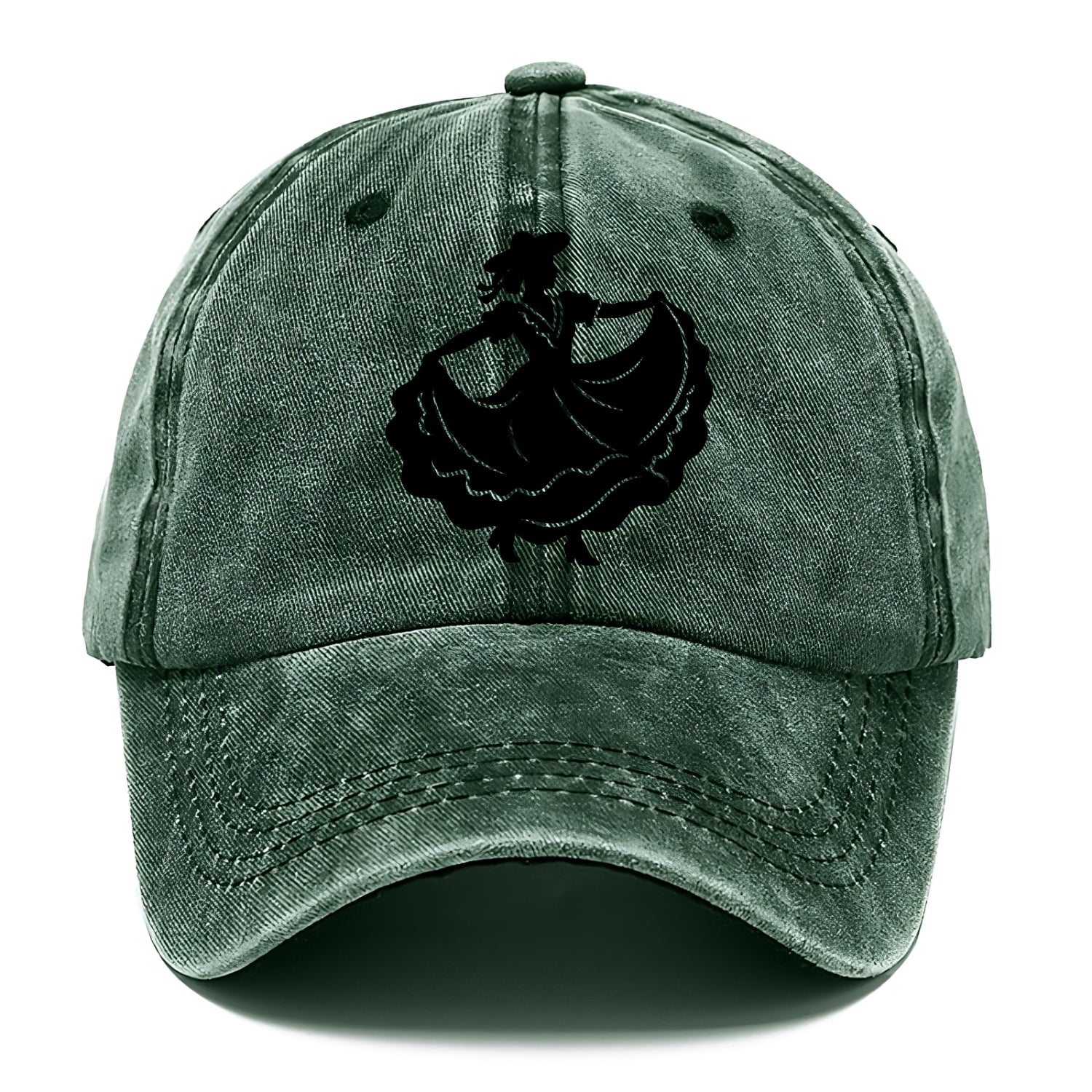 Mexican folk dancer twirling skirt - Classic Cap - Forest Mist(Green)