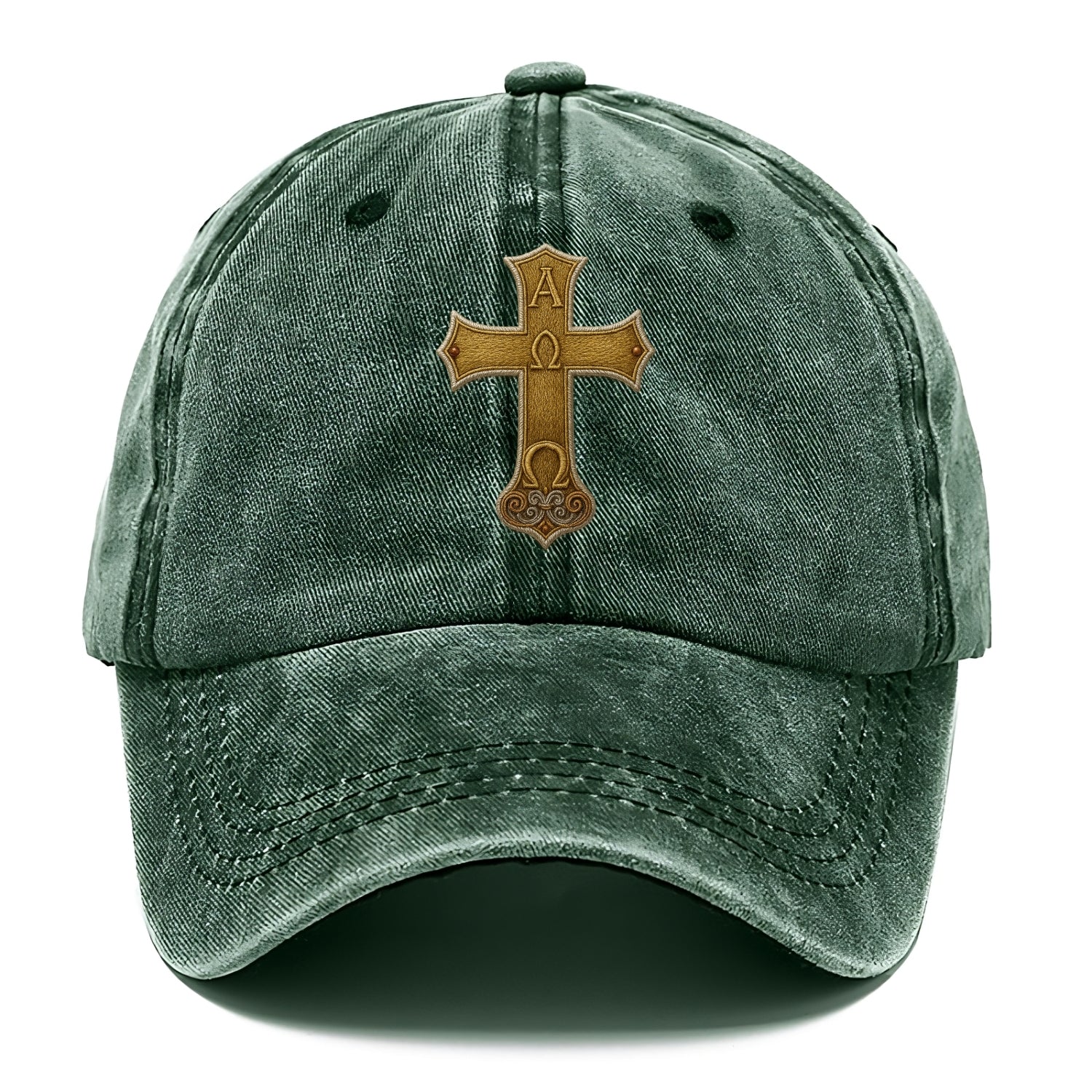 Alpha Omega Cross  - Classic Cap - Forest Mist(Green)