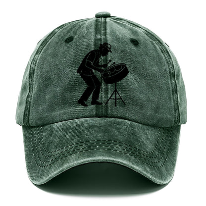 Steel drum player Caribbean rhythm - Classic Cap - Forest Mist(Green)