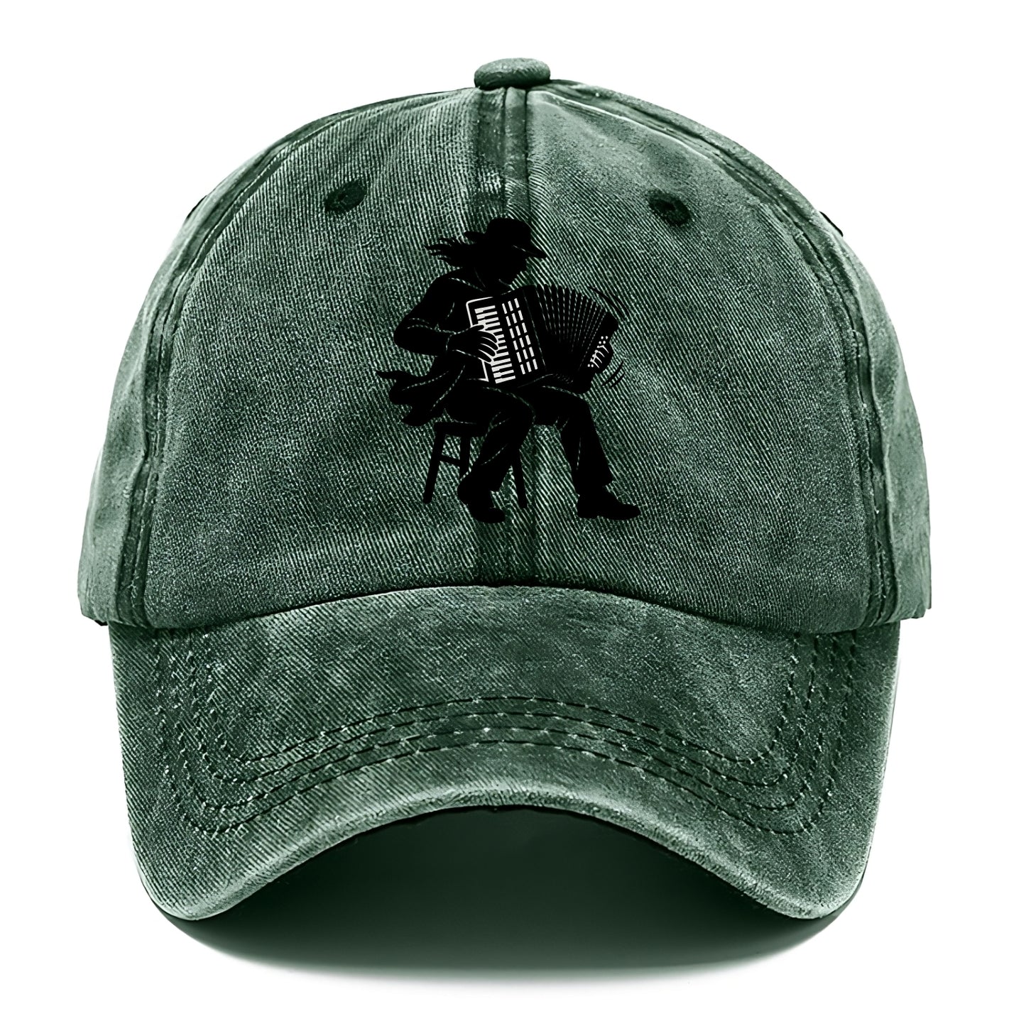 Accordion player street musician - Classic Cap - Forest Mist(Green)