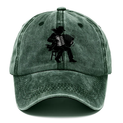 Accordion player street musician - Classic Cap - Forest Mist(Green)