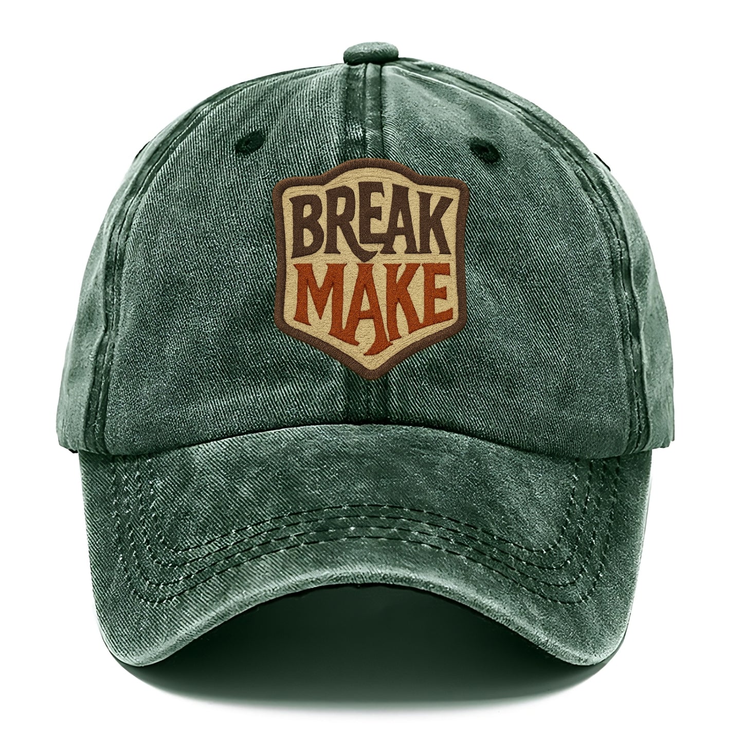 BREAK;MAKE THE RULES Rebel Red Snapback - Classic Cap - Forest Mist(Green)