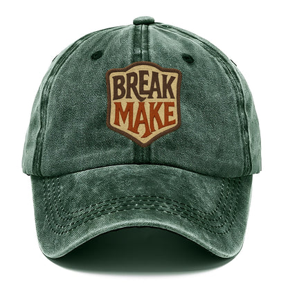 BREAK;MAKE THE RULES Rebel Red Snapback - Classic Cap - Forest Mist(Green)
