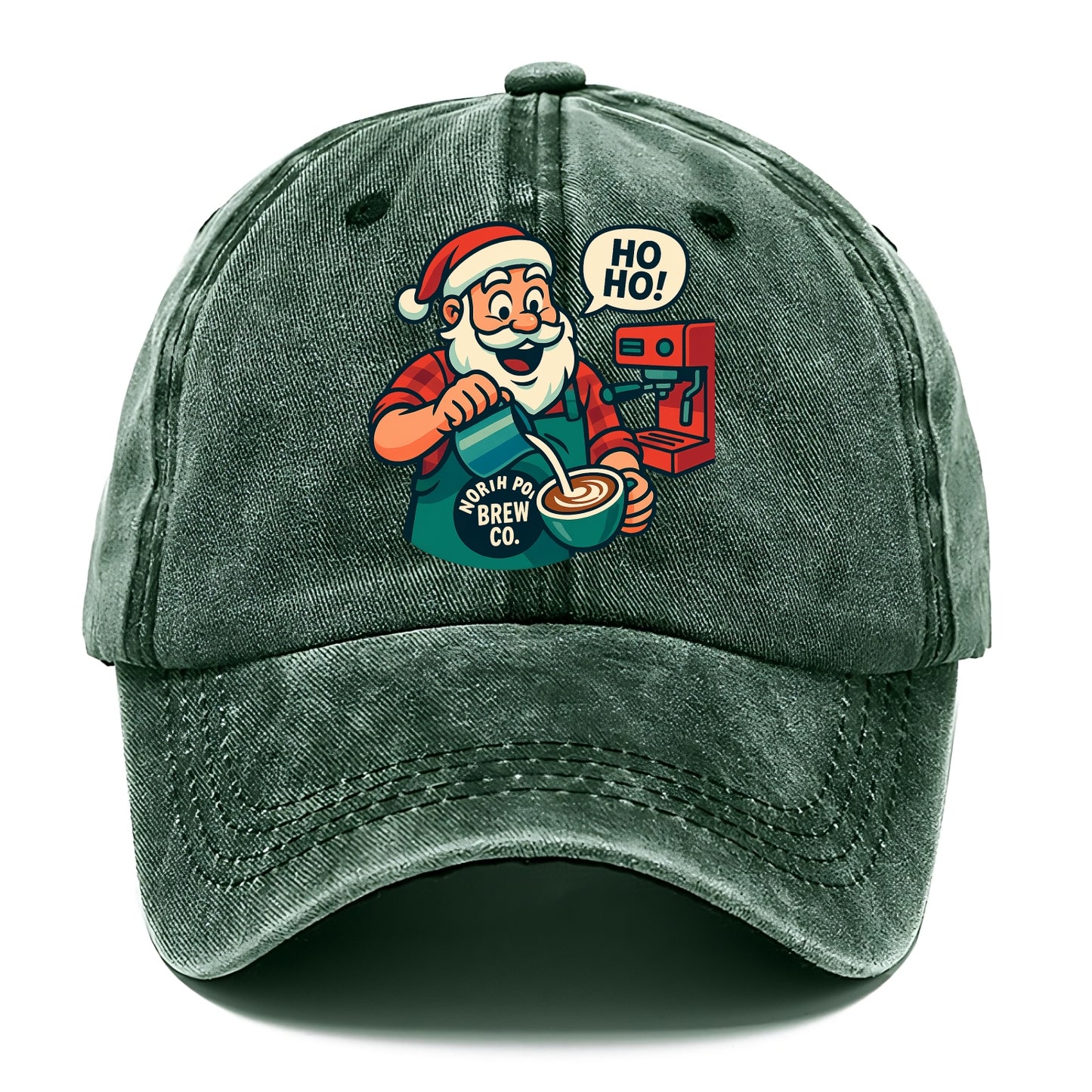 Santa Barista - Classic Cap - Forest Mist(Green)