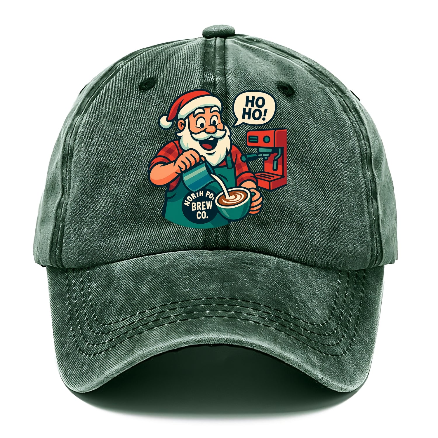 Santa Barista - Classic Cap - Forest Mist(Green)