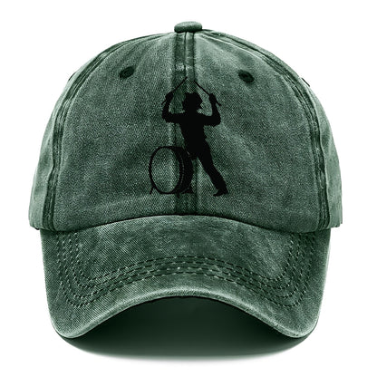 Drummer with drumsticks raised high - Classic Cap - Forest Mist(Green)