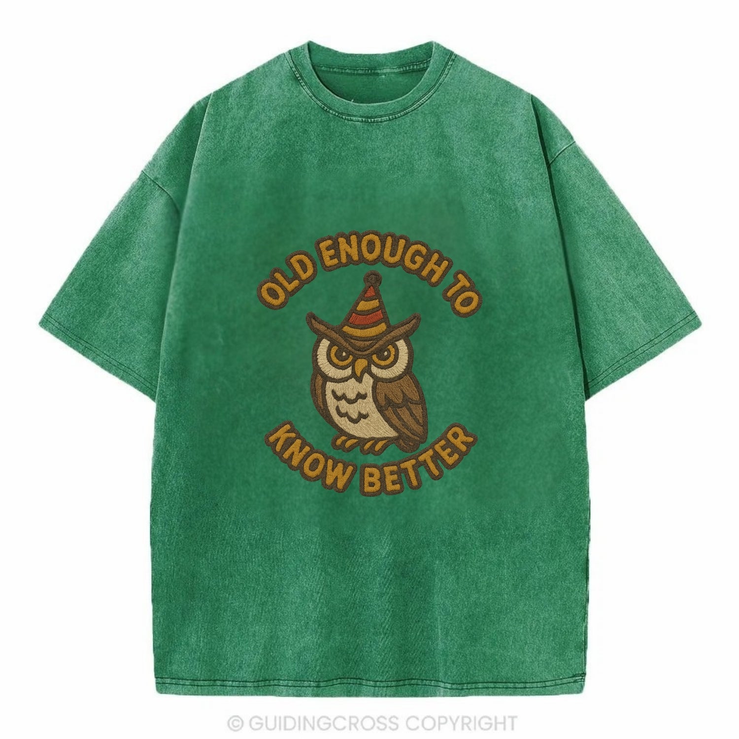 Old Enough To Know Better  - Vintage T-shirt - Forest Mist(Green)