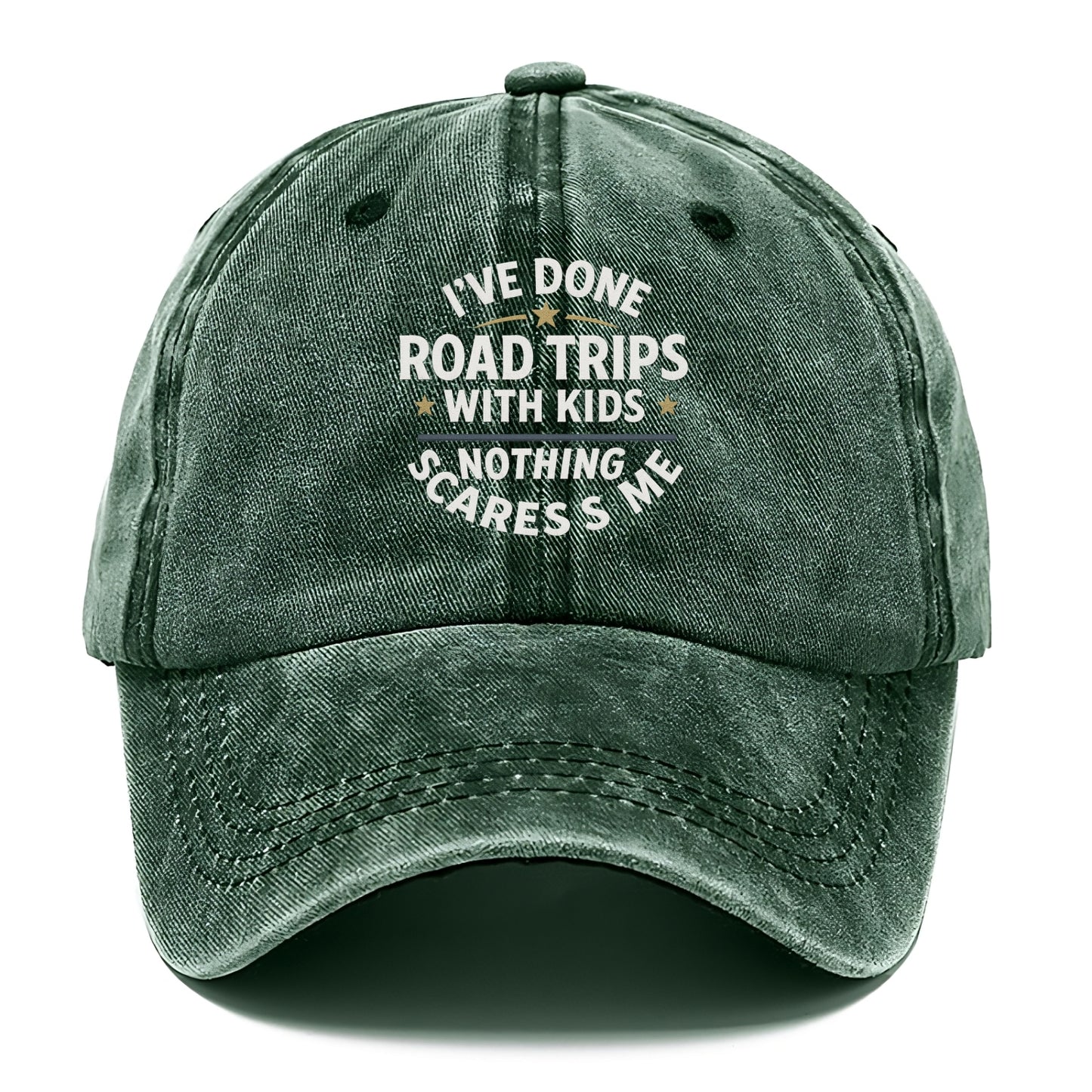 I've done road trips with kids, nothing scares me - Classic Cap - Forest Mist(Green)