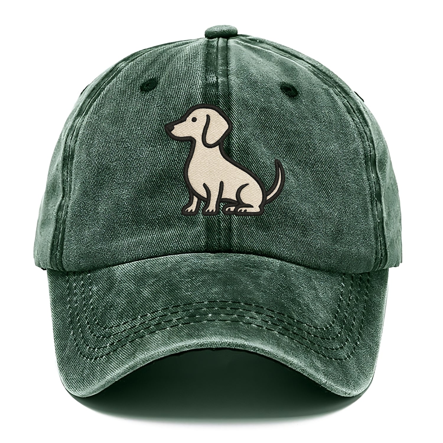 Dachshund - Long body profile view - Classic Cap - Forest Mist(Green)