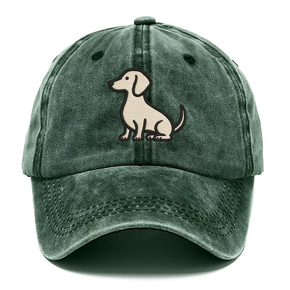 Dachshund - Long body profile view - Classic Cap - Forest Mist(Green)