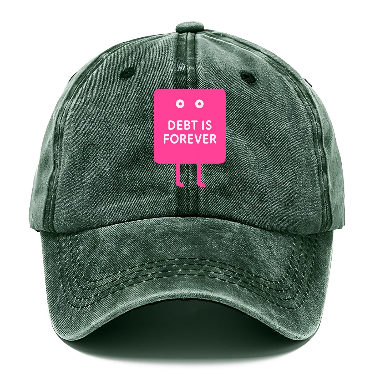 DEBT IS FOREVER | Immortal credit card - Classic Cap - Forest Mist(Green)