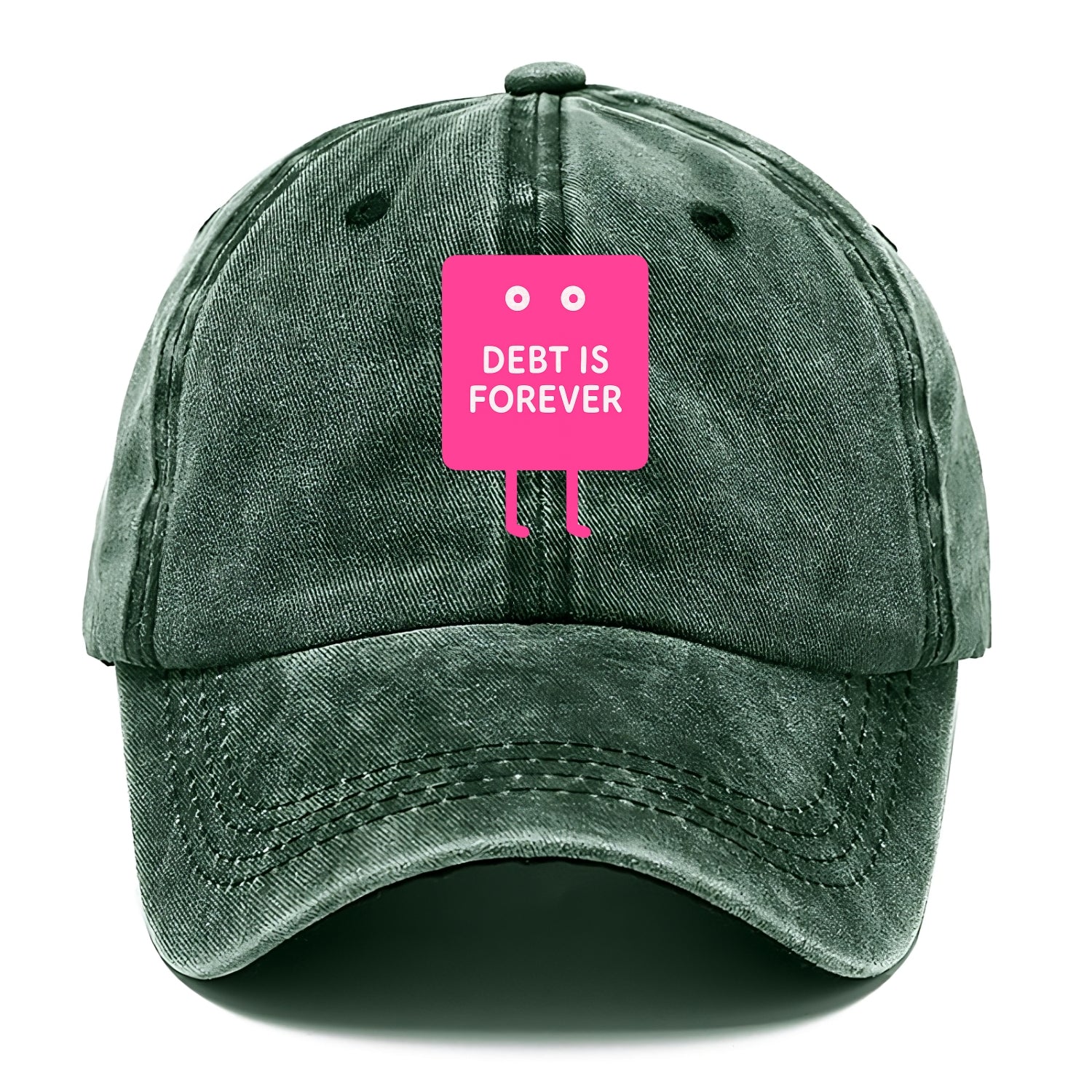 DEBT IS FOREVER | Immortal credit card - Classic Cap - Forest Mist(Green)