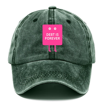 DEBT IS FOREVER | Immortal credit card - Classic Cap - Forest Mist(Green)