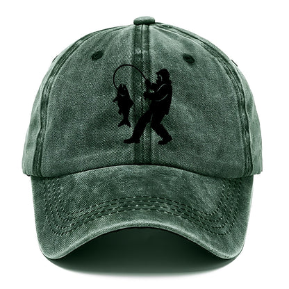 Alaskan fisherman hauling catch - Classic Cap - Forest Mist(Green)