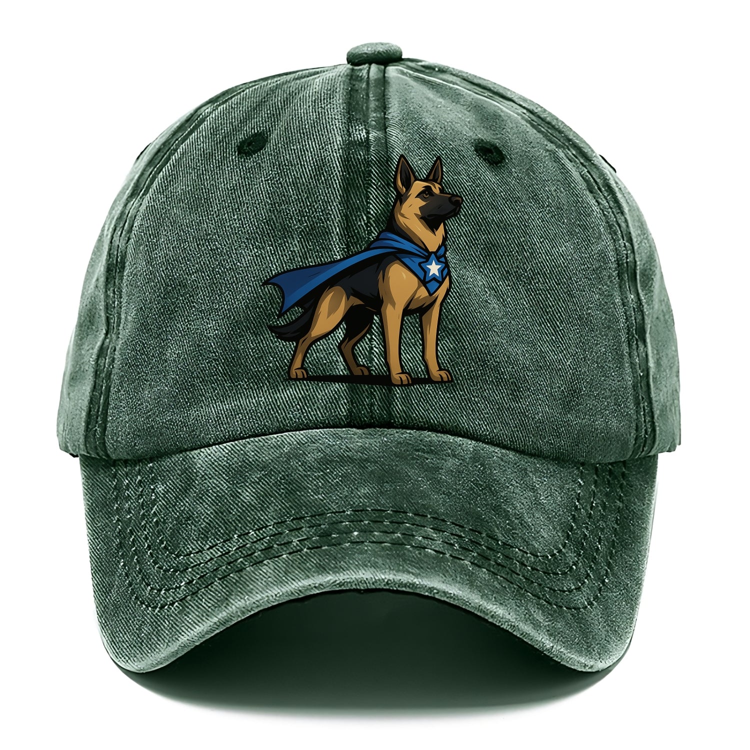 German Shepherd Patriotic Hero  - Classic Cap - Forest Mist(Green)
