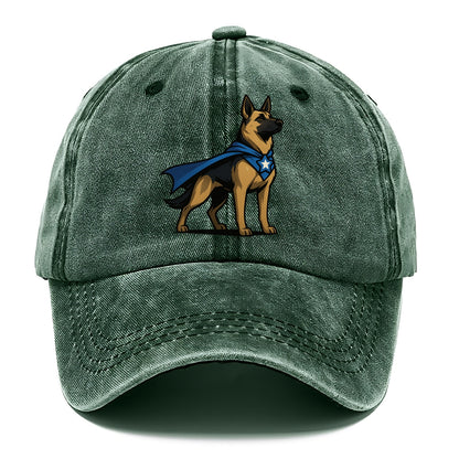 German Shepherd Patriotic Hero  - Classic Cap - Forest Mist(Green)