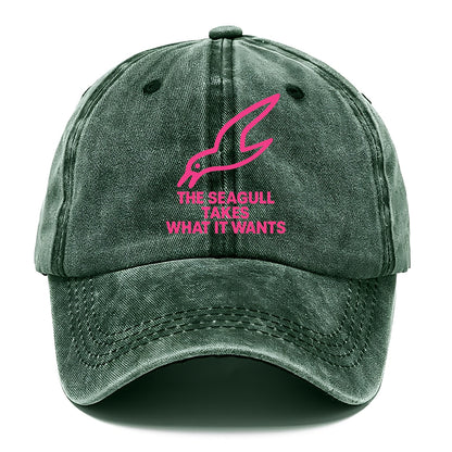 THE SEAGULL TAKES WHAT IT WANTS | Aggressive seagull diving down - Classic Cap - Forest Mist(Green)