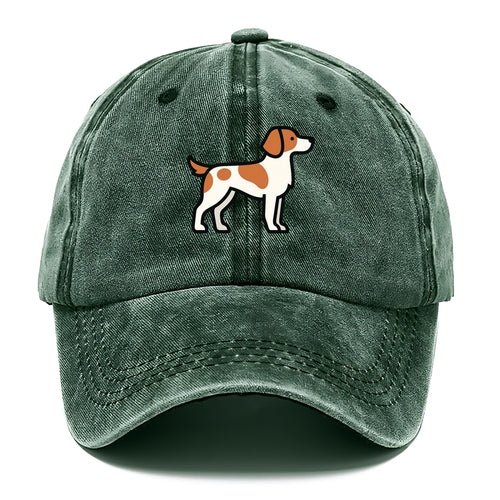 Brittany Spaniel - Orange and white flat side profile - Classic Cap