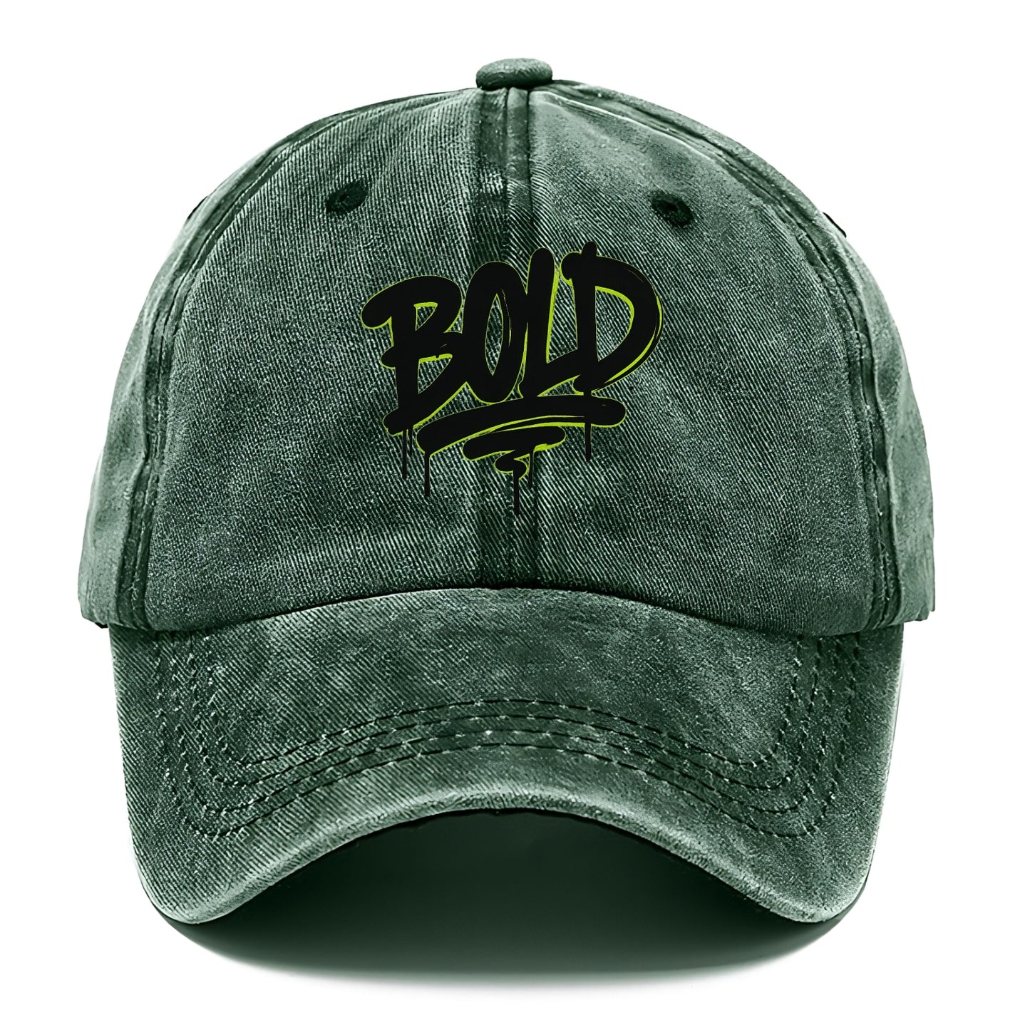 Bold typography design - "BOLD" - courageous, standing out - Classic Cap - Forest Mist(Green)